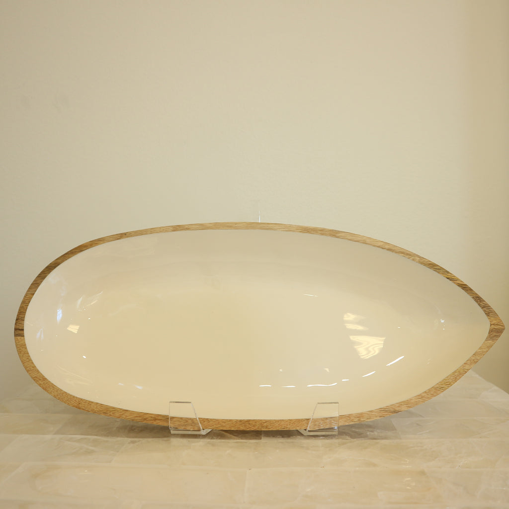Oval Wood Serving Dish
