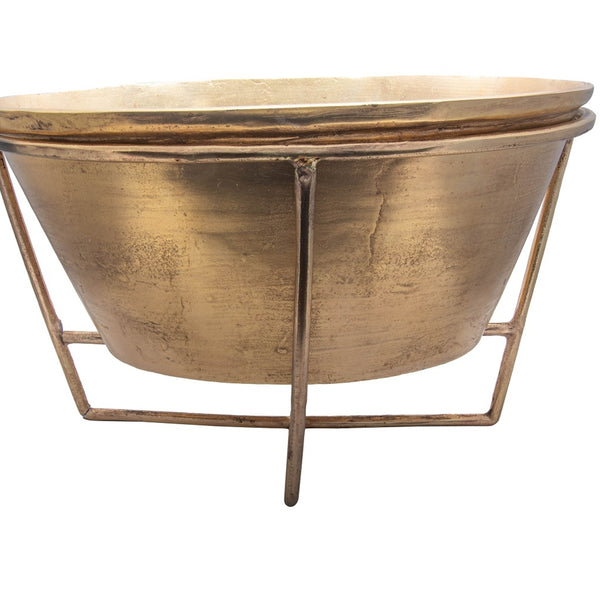 Antique Brass Wine Cooler